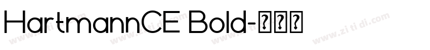HartmannCE Bold字体转换